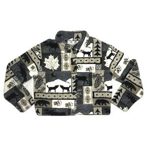 Vintage Black Mountain Fleece Jacket Women’s Large